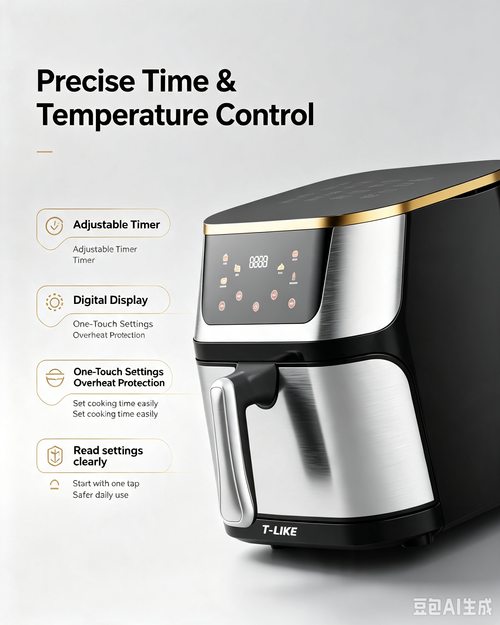 Multi‑Function Touch Screen Air Fryer | Large Capacity Oil‑Free Healthy Home Kitchen Cooker
