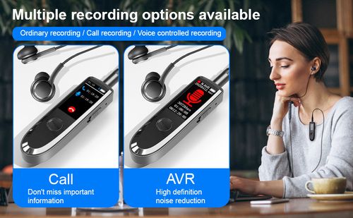 Portable Smart Voice Recorder | Built-in Speaker, For Class & Meeting Recording