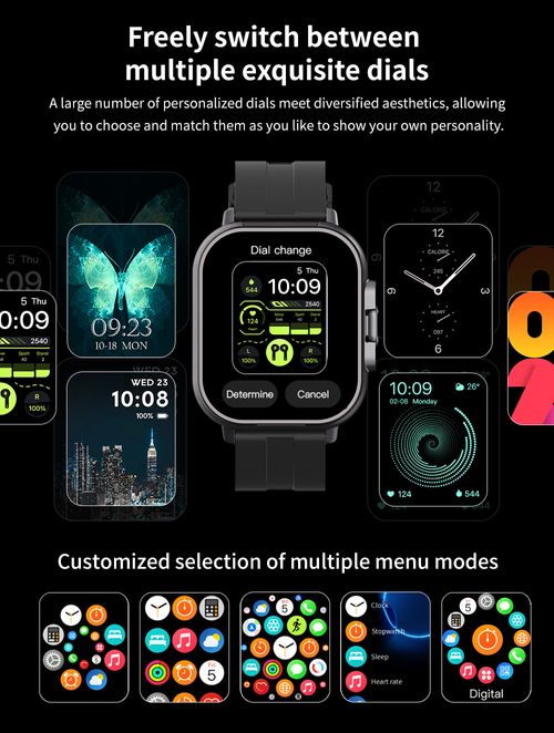 ✨Premium D8 2-in-1 Smartwatch & Bluetooth Earphones: Full Touch Display, Hands-Free Calls, NFC Payment, Customizable Watch Faces – Your All-Day Health & Style Companion