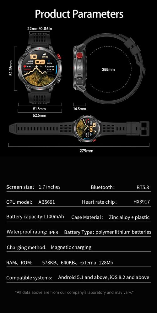 🎉🎉HT45 Smartwatch: Bluetooth Calling, Heart Rate Monitoring, Step Counting, Sleep Tracking, Compass, Activity Tracking, Outdoor-Ready, and Waterproof👉