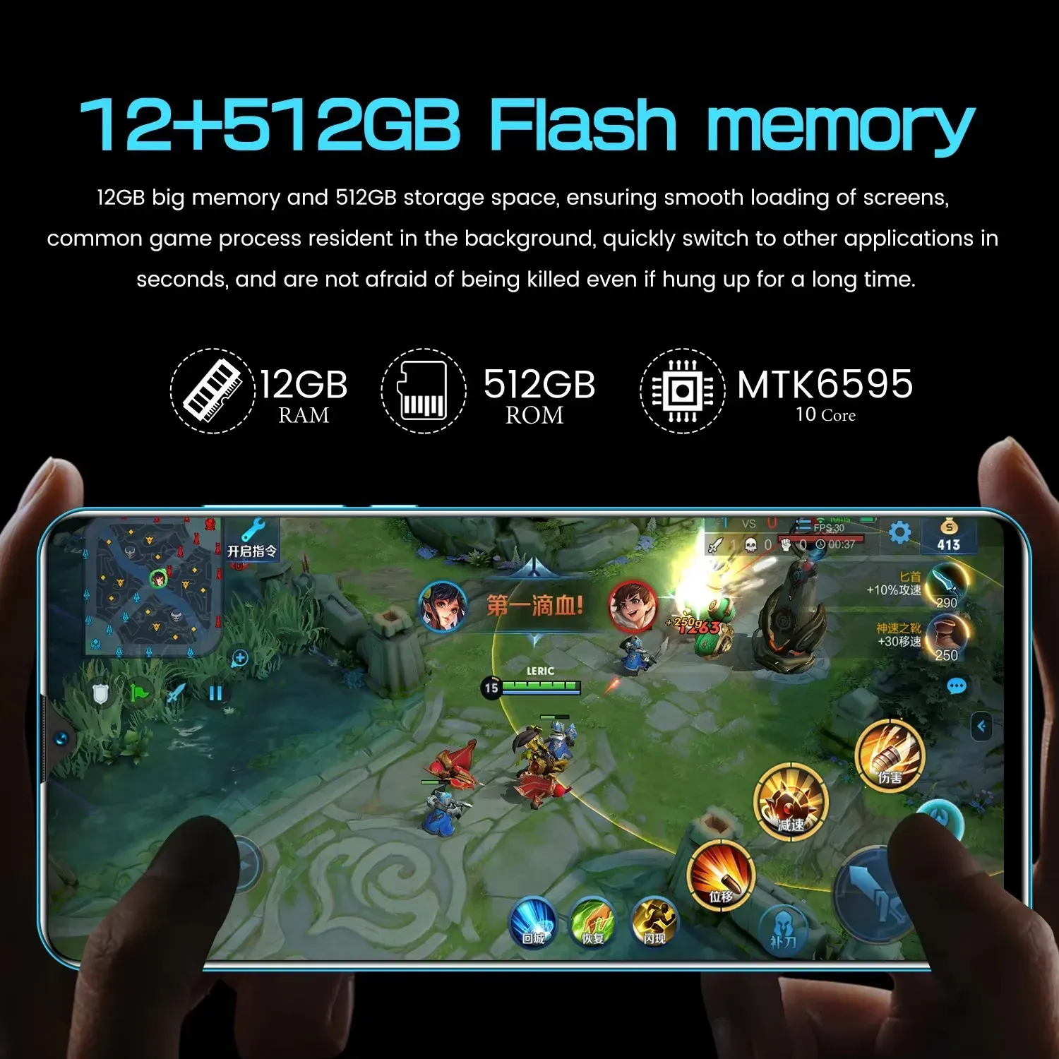 🎉🎉Authentic Official Global Version, 7.5-inch Large Screen, 5800mAh Long-Lasting Battery, 24MP Front + 58MP HD Rear Camera, Dual SIM Standby Android Smartphone