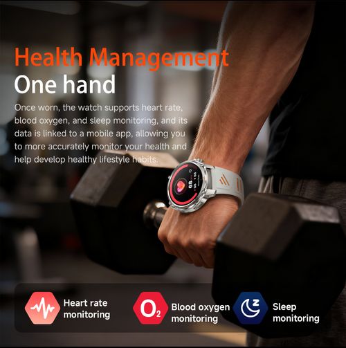 🎉🎉HT45 Smartwatch: Bluetooth Calling, Heart Rate Monitoring, Step Counting, Sleep Tracking, Compass, Activity Tracking, Outdoor-Ready, and Waterproof👉