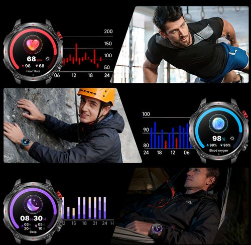 🎉🎉HT45 Smartwatch: Bluetooth Calling, Heart Rate Monitoring, Step Counting, Sleep Tracking, Compass, Activity Tracking, Outdoor-Ready, and Waterproof👉