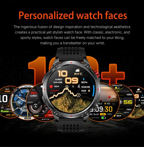 🎉🎉HT45 Smartwatch: Bluetooth Calling, Heart Rate Monitoring, Step Counting, Sleep Tracking, Compass, Activity Tracking, Outdoor-Ready, and Waterproof👉