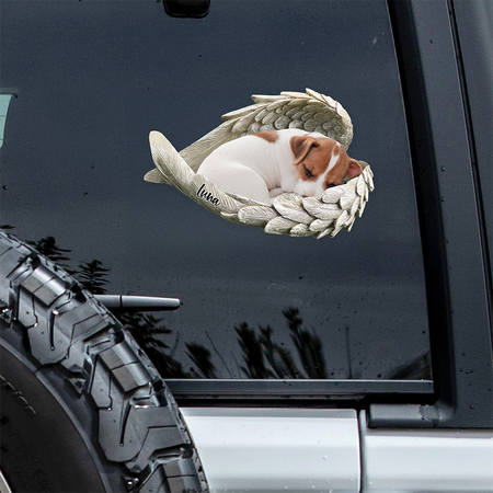 Kunden spezifisches Foto Haustier innerhalb Angel Wings Memorial Hund Katze Auto Aufkleber