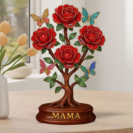Blume Mom Plaque - Personal isierte Geschenke für Mama