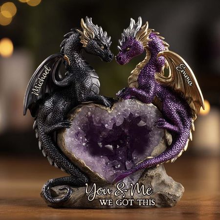 Sie & ich haben wir diese-personal isierte Drache individuell geformte Acryl-Plakette