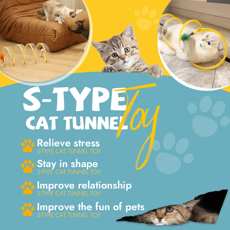 S-Type Cat Tunnel Toy