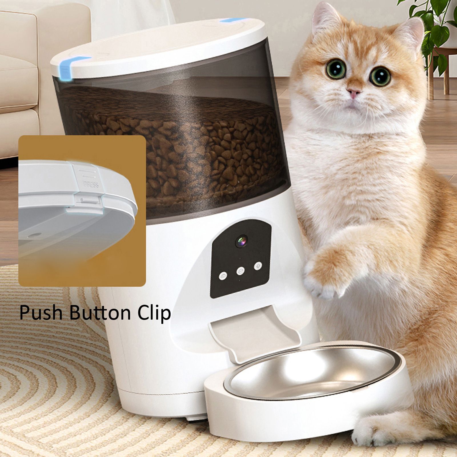 Q12,Smart AI feeder, visual pet feeder, APP remote control feeding, cat and dog feeder🐶🐱