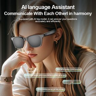 A17, AI translation smart sunglasses, large frame glasses😎🕶️