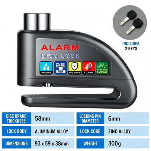 Disc Brake Lock Alarm
