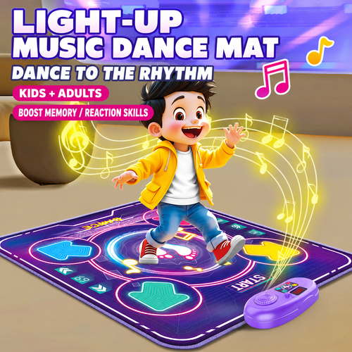 Light-Up Music Dance Mat Ghana | Bluetooth LED Dance Game For Kids & Family