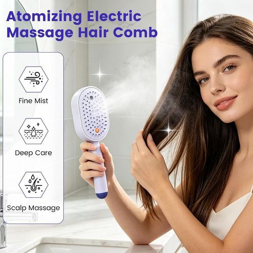 Heated Steam Spray Detangling Brush Ghana | 3 Colours