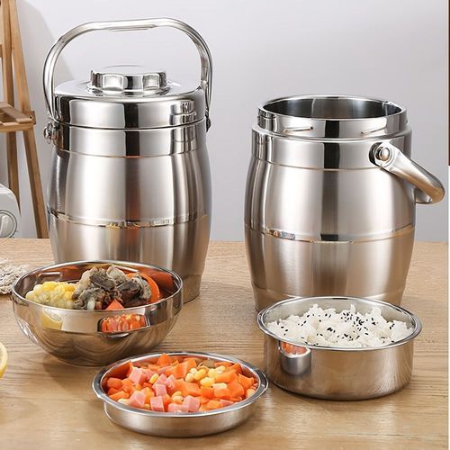 2.2L Thermal Food Flask Ghana | 2-Tier with Bowl Lid