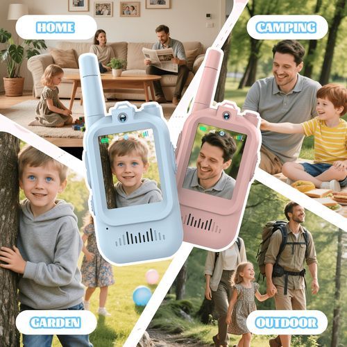 Kids' Video Walkie-Talkies 2-Pack Ghana | Pink & Blue