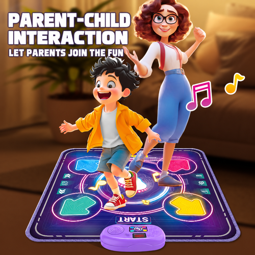Light-Up Music Dance Mat Ghana | Bluetooth LED Dance Game For Kids & Family