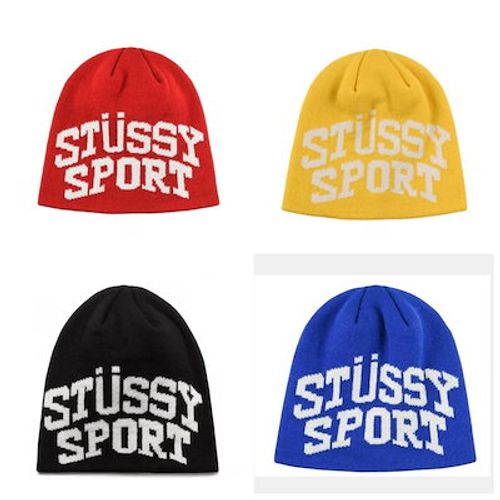 ステューシー STUSSY ニット帽 SPORT JACQUARD SKULLCAP BEANIE ( stussy beanie ビーニー 帽子 ニットキャップ メンズ 1321153 USAモデル