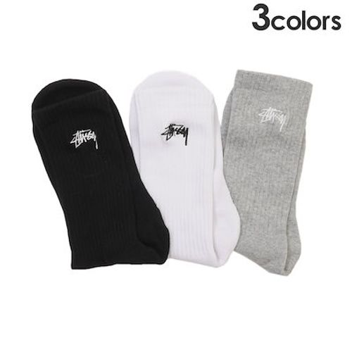 ステューシー STUSSY STOCK CREW SOCK ソックス 靴下 1足 単品 バラ売り 290-005991-010