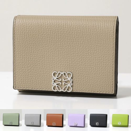 LOEWE ロエベ 三つ折り財布 ANAGRAM TRIFOLD 6 アナグラム トリフォルド C821TR2X02 C821TR2X08 C821TR2X16 レディース レザー ミニ財布 カラー8色