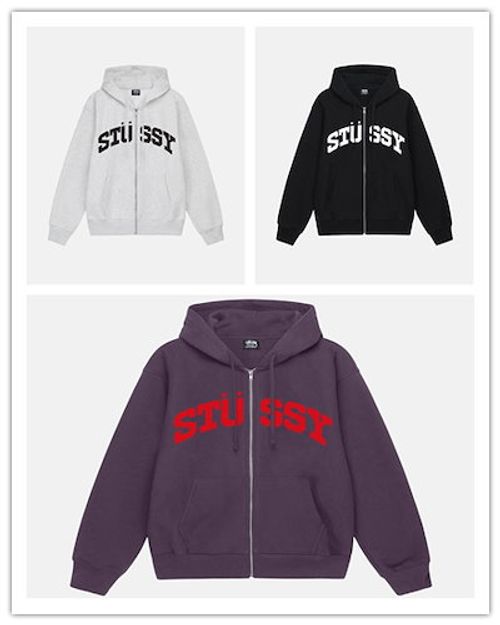 ステューシー STUSSY BLOCK SPORT ZIP HOOD 1974910 スウェット パーカー 並行輸入品