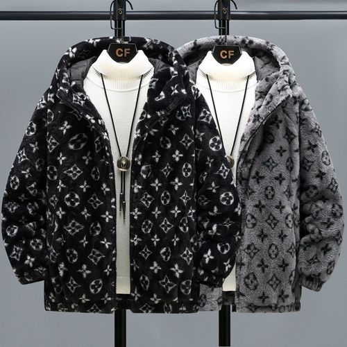 LV ルイ・ヴィトン ユニセックス フード付きウールカーディガン 長袖 着心地の良い上質なパーカー