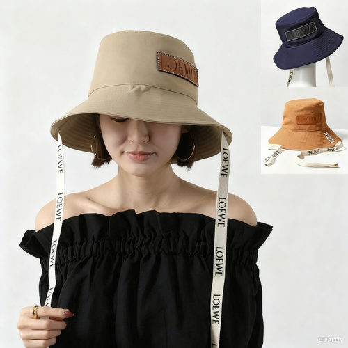 LOEWE ロエベ フィッシャーマンハット K820HF1X16 K820HF1X67 レディース バケットハット コットン キャンバス ロゴ 帽子 カラー3色