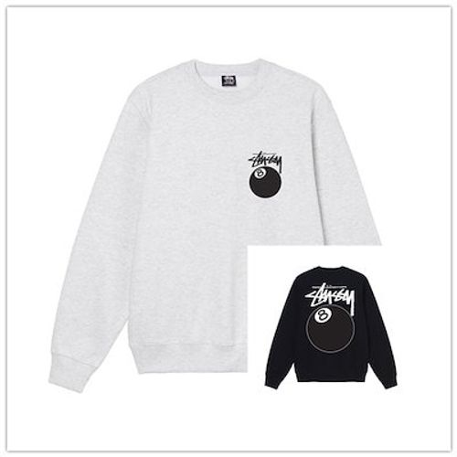 ステューシー STUSSY 8 BALL CREW 1914749 裏起毛 スウェット トレーナー 並行輸入品