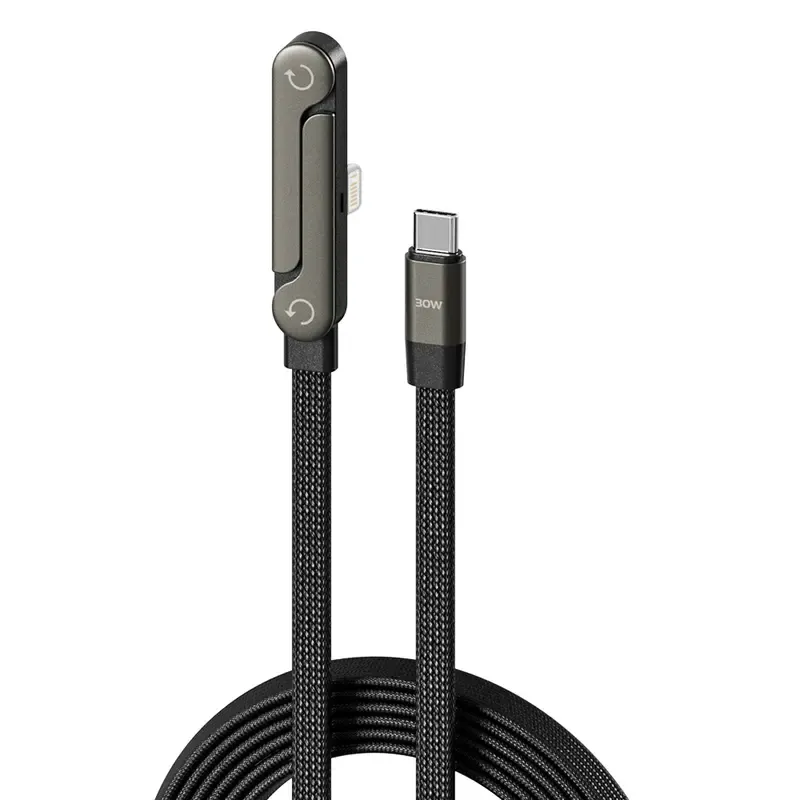 Invisible stand charging cable, 240W super fast charging, two-in-one fast charging cable and phone stand.
