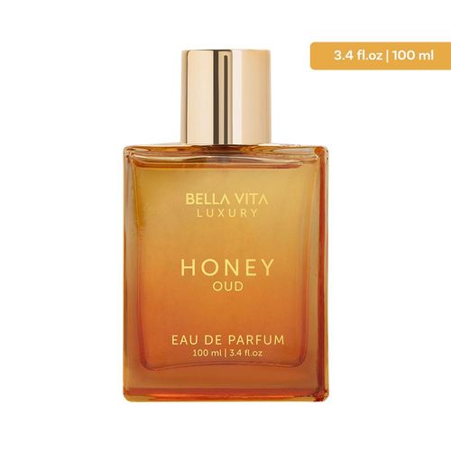 Bella Vita Luxury's Honey Oud | Eau de Parfum 100ml (3.4 fl.oz.) | Patchouli, Vanilla, Bergamot | Floral & Spicy | Made with Clean & Vegan Essentials Oils | Cruelty Free Fragrance Perfume