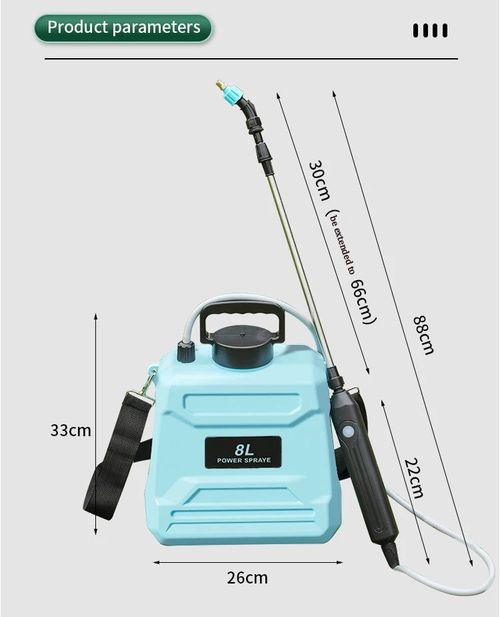 Agricultural electric sprayer, garden planting watering electric backpack sprayer