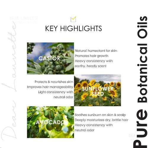 Minyak Kastor Asli 100% Castor Oil First Grade Kualiti Tinggi Hair Oil Minyak Rambut untuk Tumbuh Rambut Gugur Haircare Minyak Urut Treatments Koko