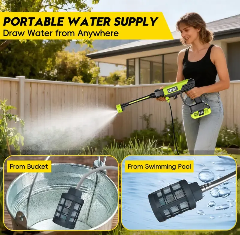 Cordless high-pressure washer