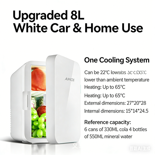 🔥New Xiaxin Car Refrigerator, Home Mini Fridge, Portable Cooler