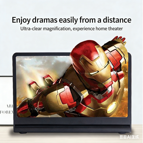 F12 Bluetooth Speaker with Phone Screen Magnifier - Hot-Selling HD 3D Video Stand