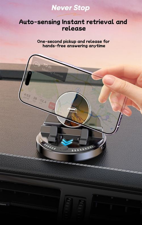 New 2025 Car Phone Holder: Wireless Charging Dashboard Mount for Navigation Systems