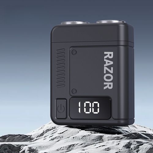 New Compact Electric Shaver: A Powerhouse That Leaves No Stubble Men's Electric Shaver for Travel and Shaving on the Go Fully Waterproof Design