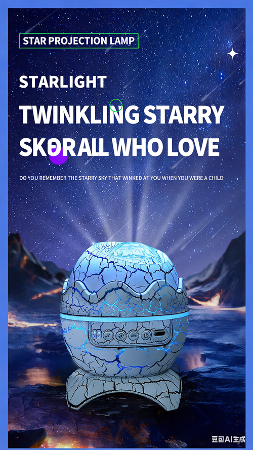 Dinosaur Egg Starry Sky Lamp Milky Way Nebula Aurora Projection Light Bluetooth Music Starry Night Aurora Night Light