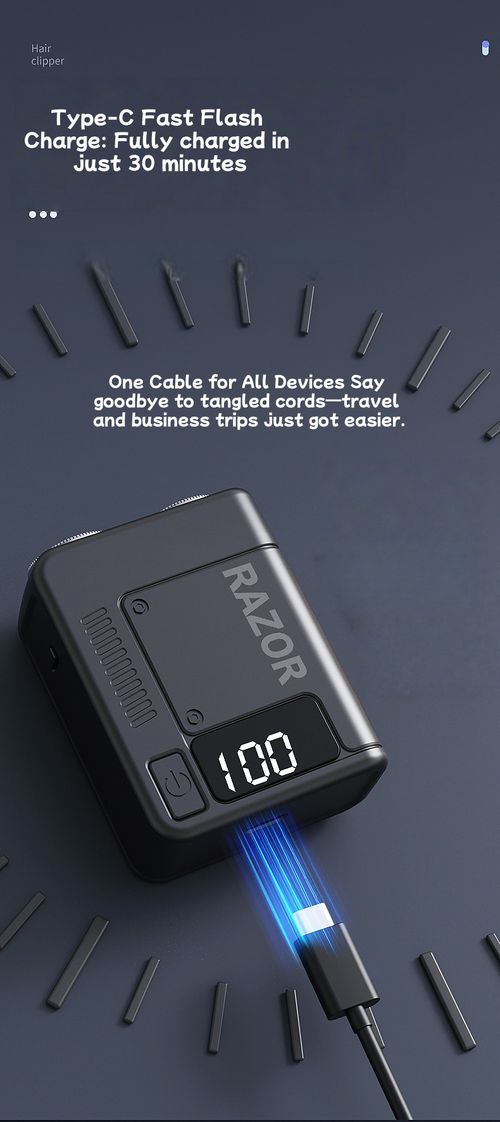 New Compact Electric Shaver: A Powerhouse That Leaves No Stubble Men's Electric Shaver for Travel and Shaving on the Go Fully Waterproof Design