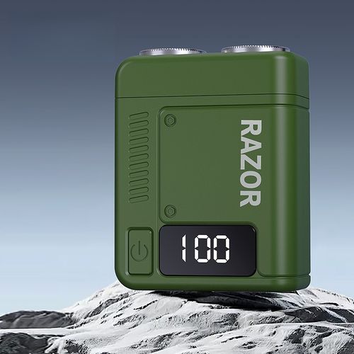 New Compact Electric Shaver: A Powerhouse That Leaves No Stubble Men's Electric Shaver for Travel and Shaving on the Go Fully Waterproof Design