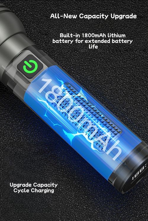 New High-Brightness Quad-Light Source Flashlight Outdoor Multi-Functional Long-Lasting Portable Long-Range Home Lighting