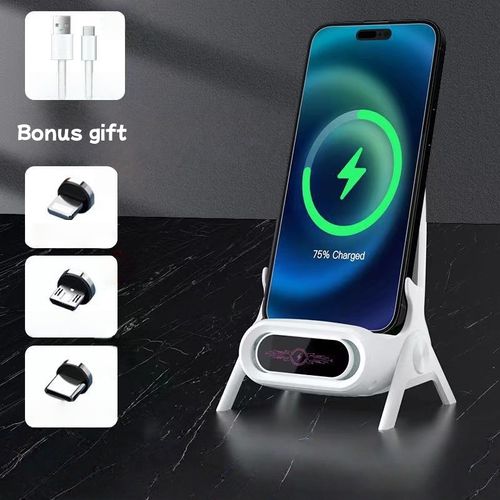 Creative Phone Stand Vertical Mini Chair Wireless Charger Lazybones Phone Holder Drama-Watching Support Stand