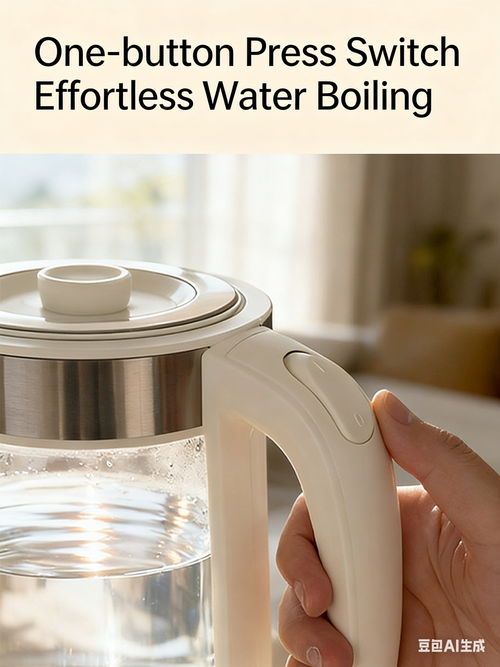 2.2L Insulated Electric Kettle 304 Stainless Steel Boiling Kettle High Borosilicate Glass Water Kettle