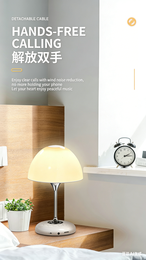 JY-85 Bluetooth Speaker Desk Lamp Multifunctional Wireless Card-Slot FM Radio Desk Lamp with Bluetooth Speaker