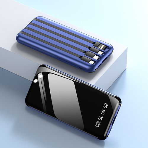 Hot-selling Ultra-Thin Wired Power Bank 20000mAh Fast Charging Universal Portable Power Bank