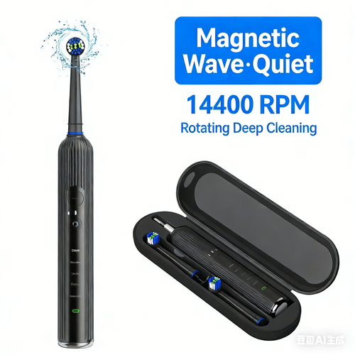 Rotating Electric Toothbrush with Long Battery Life and Ultrasonic Technology