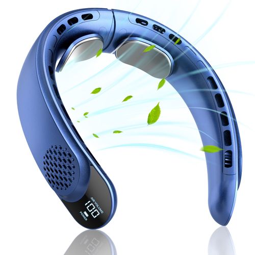 New Neck-Worn Fan: Quiet Operation Air-Cooled Mini USB Neck Fan Rechargeable with Extended Battery Life