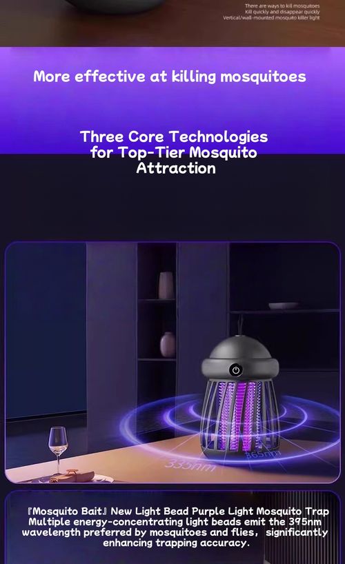Mosquito Killer Lamp Indoor Household Plug-in Electric Mosquito Repellent Fly Killer Lamp Commercial Fly Trap Electric Shock LED Lure Garden Powerful