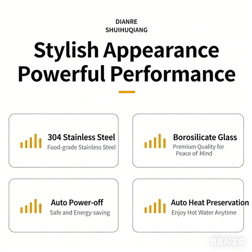 2.2L Insulated Electric Kettle 304 Stainless Steel Boiling Kettle High Borosilicate Glass Water Kettle
