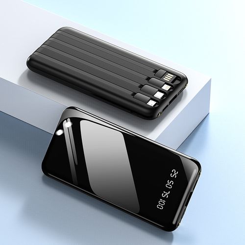Hot-selling Ultra-Thin Wired Power Bank 20000mAh Fast Charging Universal Portable Power Bank