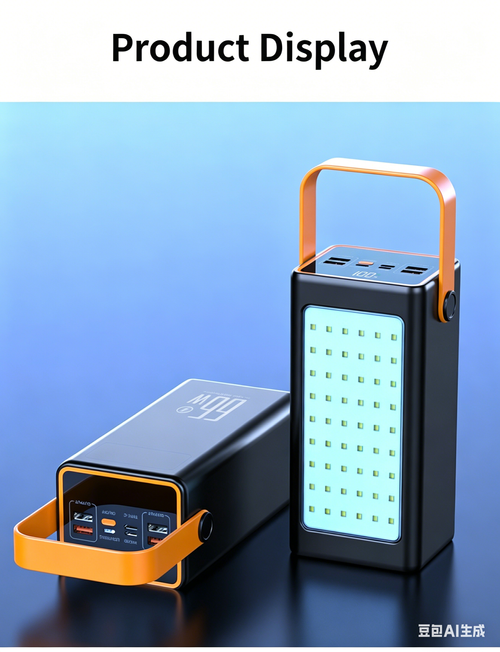 Outdoor Camping Light & Fast-Charging Power Bank: 30,000mAh Ultra-High-Capacity Portable Power Bank
